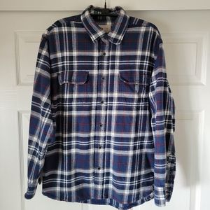 Jachs Plaid Button Down Heavy Weight Flannel Jacket Size L